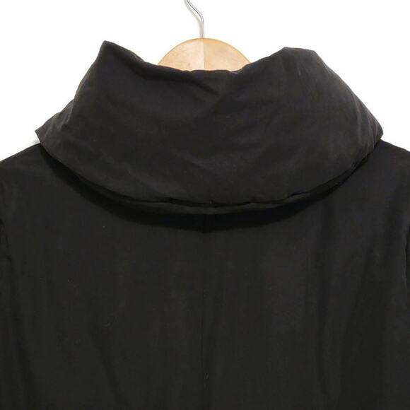 ZARA Basic Outerwear Black Hooded Zip Up Front Puffer Coat Jacket Size L - Picture 11 of 16